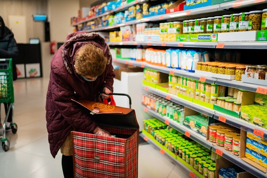 Photo supermarket shopping