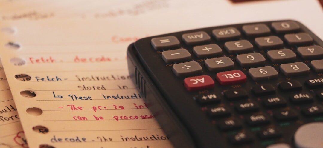 Photo save money household calculator